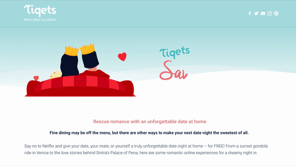 Tiqets - Save the date